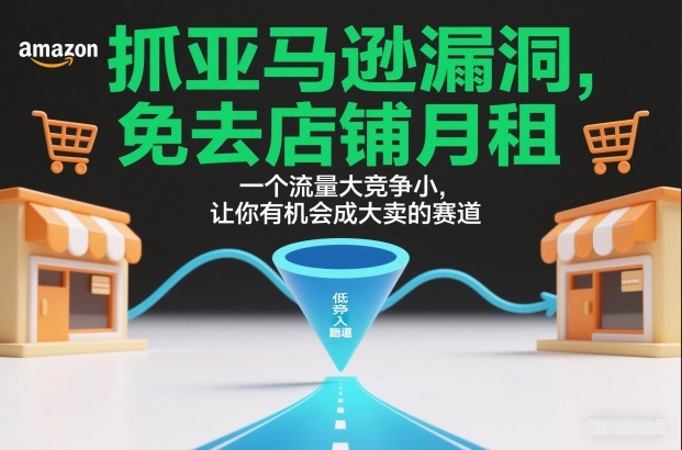抓亚马逊漏洞，免去店铺月租，一个流量大竞争小，让你有机会成大卖的赛道-星云源码网-汇集全网高质量源码及优质教程的资源整合站