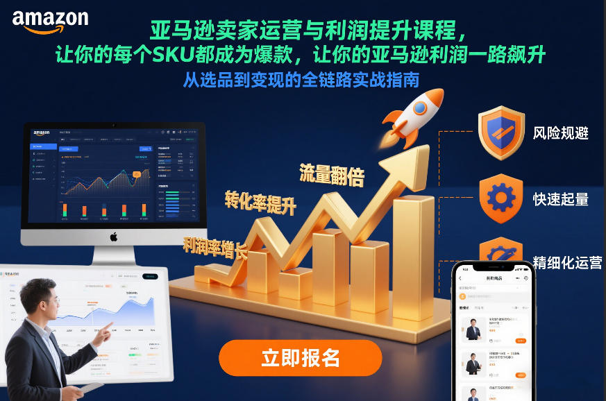 亚马逊卖家运营与利润提升课程，让你的每个SKU都成为爆款，让你的亚马逊利润一路飙升(更新12月)-星云源码网-汇集全网高质量源码及优质教程的资源整合站