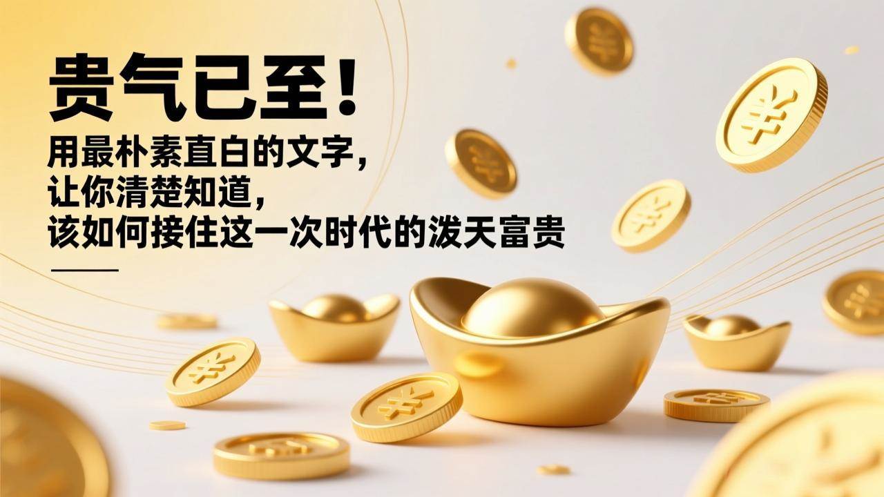 （17049期）付费文章：贵气已至！用最朴素直白的文字，让你清楚知道，该如何接住这一次时代的泼天富贵-星云源码网-汇集全网高质量源码及优质教程的资源整合站