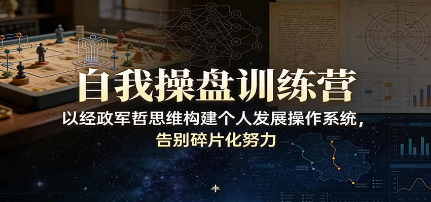 自我操盘训练营：以经政军哲思维构建个人发展操作系统，告别碎片化努力-星云源码网-汇集全网高质量源码及优质教程的资源整合站
