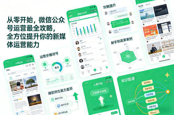 从零开始，微信公众号运营最全攻略，全方位提升你的新媒体运营能力-星云源码网-汇集全网高质量源码及优质教程的资源整合站