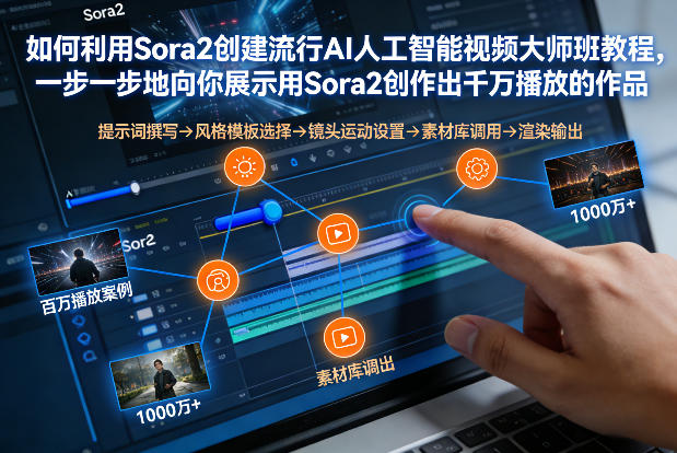 如何利用Sora2创建流行AI人工智能视频大师班，一步一步地向你展示用Sora2创作出千万播放的作品-星云源码网-汇集全网高质量源码及优质教程的资源整合站