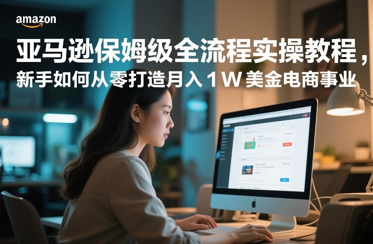 亚马逊保姆级全流程实操教程，新手如何从零打造月入1W美金电商事业-星云源码网-汇集全网高质量源码及优质教程的资源整合站
