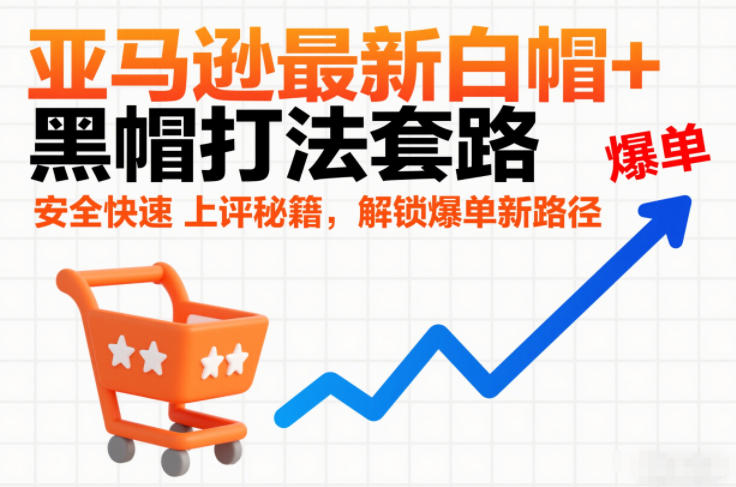 亚马逊最新白帽+黑帽打法套路，安全快速上评秘籍，解锁爆单新路径-星云源码网-汇集全网高质量源码及优质教程的资源整合站
